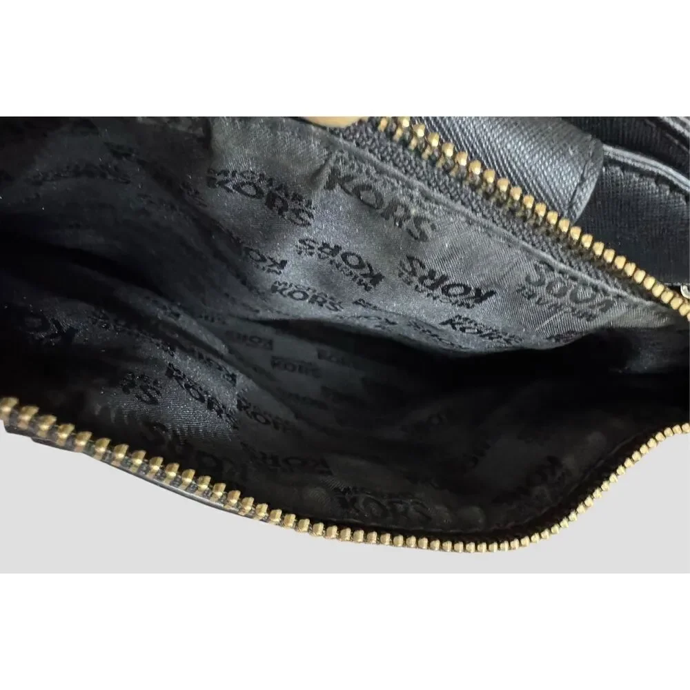 Michael Kors Kellen Black Medium Saffiano Tote Crossbody - Picture 9 of 11